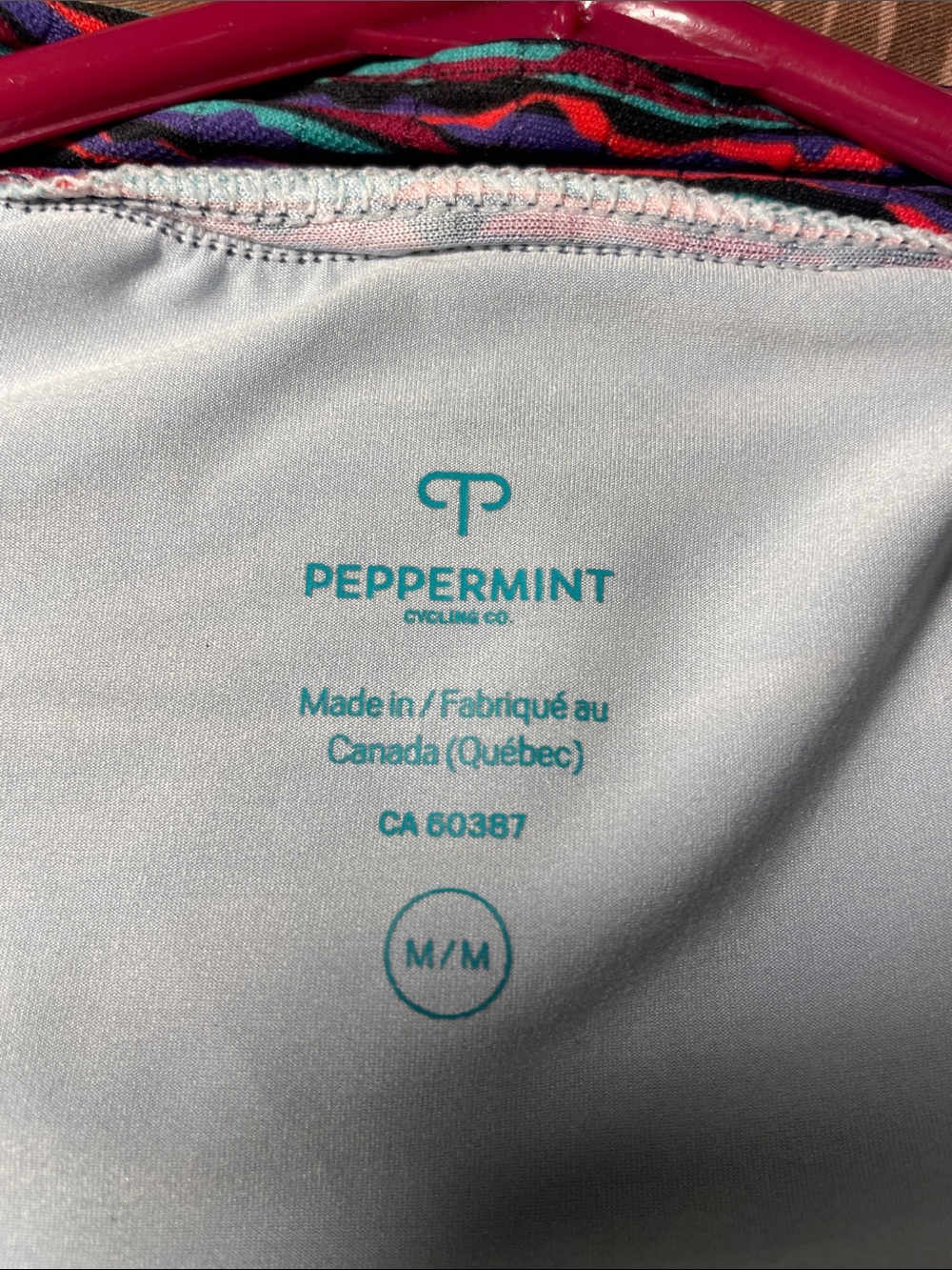 Peppermint Men's Navy Performance Cycling Jersey with Red Sleeve Trim - Picture 9 of 9